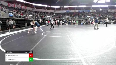 140.1 lbs Consi Of 8 #2 - Ann Marie Meiman, Nebraska Wrestling Academy vs Delia Stapp, Frisco Texas Jacks