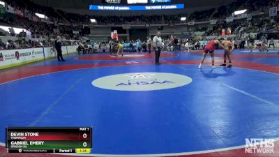 7A 152 lbs Semifinal - Devin Stone, Thompson vs Gabriel Emery, Grissom Hs