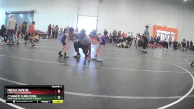 49 lbs Round 3 - Micah Owens, Legacy Elite Wrestling vs Conner Burleson, Spartanburg Wrestling Academy