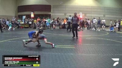 67 lbs Quarterfinals (8 Team) - Dominik Keomany, Ninja Elite vs Paeton Miller, Ragin Raisins WC