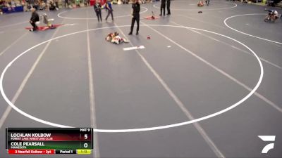 57-63 lbs Semifinal - Cole Pearsall, Minnesota vs Lochlan Kolbow, Forest Lake Wrestling Club