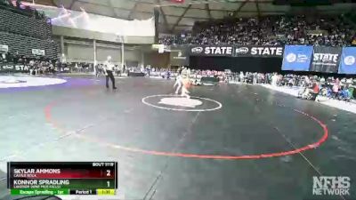 1A 106 lbs Quarterfinal - Konnor Spradling, Lakeside (Nine Mile Falls) vs Skylar Ammons, Castle Rock