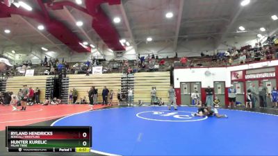 59-66 lbs Round 1 - Hunter Kurelic, Milan Tribe vs Ryland Hendricks, Roncalli Wrestling