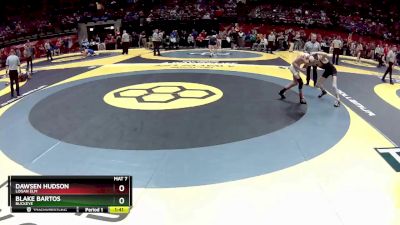 D2-113 lbs Quarterfinal - Blake Bartos, Buckeye vs Dawsen Hudson, Logan Elm