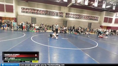 67 lbs Quarterfinal - Jett Jones, Stallions Wrestling Club vs Markus Storey, Box Elder Stingers