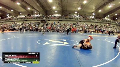 70 lbs Champ. Round 2 - Colton Hogue, Terminator Wrestling Academy-AAA  vs Sam McMain, Platte County Wrestling Club-AAA