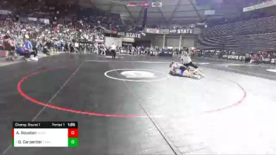 2A 182 lbs Champ. Round 1 - Owen Carpenter, Sedro-Woolley vs Andrew Royston, West Valley (Spokane)