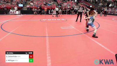 80-84 lbs Final - Dastan Dollarhide, Tonkawa Takedown Club vs Jace Milligan, Piedmont