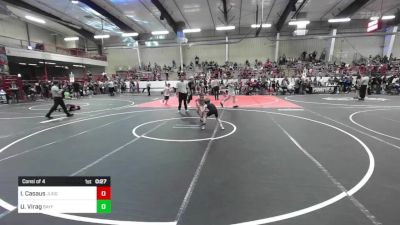 50 lbs Consi Of 4 - Izrael Casaus, Juggernaut Wrestling Club vs Uriah Virag, Bayfield Wolverines