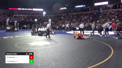 190 lbs Quarterfinal - Brokton Borelli, Los Banos vs Sonny Acuna, Northview