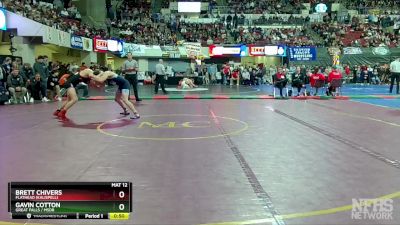 AA - 145 lbs Cons. Round 3 - Gavin Cotton, Great Falls / MSDB vs Brett Chivers, Flathead (Kalispell)