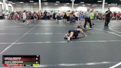 60 lbs Round 2 (8 Team) - Lincoln Brower, Mat Assassins White vs Marco Hernandez, Finger Lakes Elite