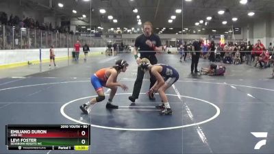 90 lbs Cons. Round 3 - Joseph Buffa, Yale Jr Bulldogs vs Murphy Lengkeek, Michigan Grappler RTC