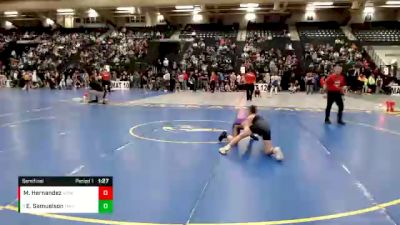 95 lbs Semifinal - Eli Samuelson, Oakley Wrestling Club vs Maddux Hernandez, Midwest Destroyers Wrestling