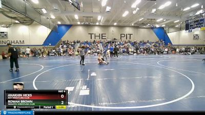 65 lbs Cons. Semi - Rowan Brown, Wasatch Wrestling Club vs Anakhin Hicks, Roy Wrestling Club