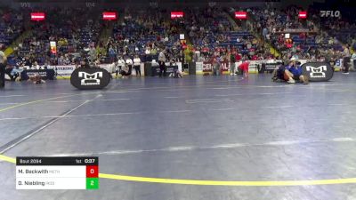 90 lbs Round Of 32 - Malachi Beckwith, Methacton vs Dominick Niebling, Iroquois