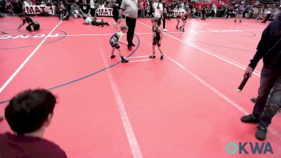 46 lbs Consi Of 16 #2 - Kaiser Ailey, Blackwell Wrestling Club vs Kyson Copelin, Newkirk Takedown