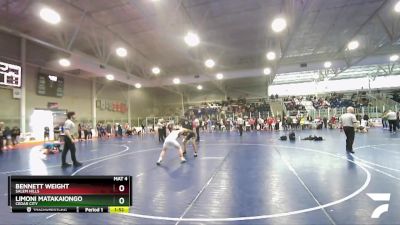 126 lbs Cons. Round 2 - Bennett Weight, Salem Hills vs Limoni Matakaiongo, Cedar City