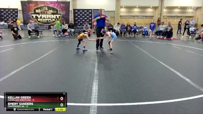 48 lbs Round 5 (8 Team) - Kellan Green, Cleveland Wrestling vs Emery Sanders, Contenders WA