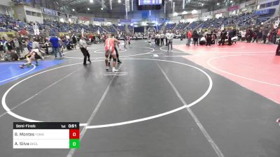 180 lbs Semifinal - Bryan Montes, Yuma Middle School vs Alexander Silva, Badlands Elite