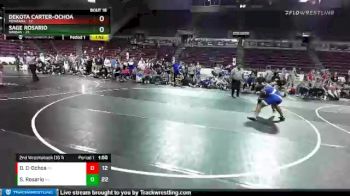 W-152 lbs 2nd Wrestleback (16 Team) - Sage Rosario, Kansas vs Dekota Carter-Ochoa, Montana