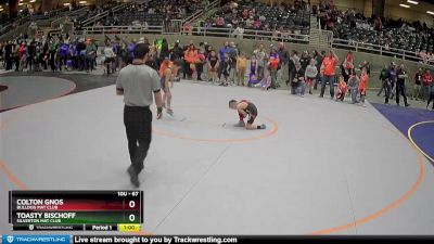 67 lbs Cons. Round 4 - Colton Gnos, Bulldog Mat Club vs Toasty Bischoff, Silverton Mat Club