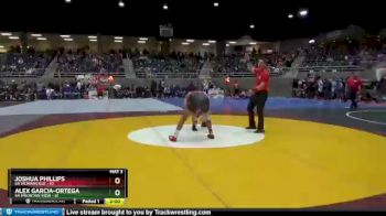 195 lbs Quarterfinals (8 Team) - Alex Garcia-Ortega, 6A Mountain View vs Joshua Phillips, 6A McMinnville