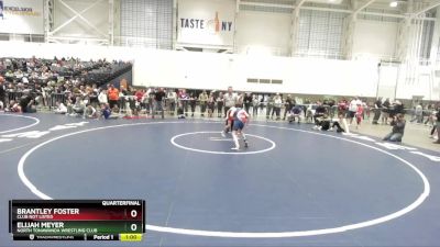 88 lbs Quarterfinal - Brantley Foster, Club Not Listed vs Elijah Meyer, North Tonawanda Wrestling Club