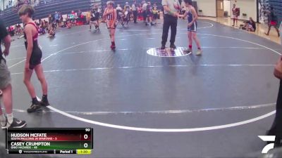 90 lbs Round 4 (6 Team) - Casey Crumpton, Ohio Hazards vs Hudson McFate, South Paulding Jr Spartans