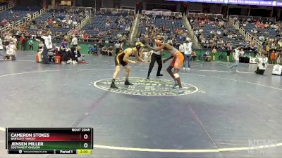 2A 138 lbs Champ. Round 1 - Jensen Miller, Southwest Onslow vs Cameron Stokes, Bartlett Yancey