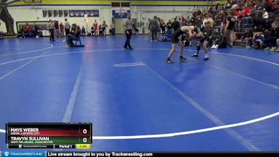 JV-2 lbs Round 2 - Mays Weber, Union, LaPorte City vs Travyn Sullivan, West Delaware, Manchester