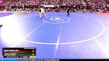 D2-165 lbs 1st Place Match - Owen Wasley, Saint Croix Central vs Eyan Dessellier, Kiel