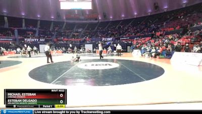 3A 120 lbs Champ. Round 1 - Michael Esteban, Chicago (Marist) vs Esteban Delgado, Arlington Heights (Hersey)