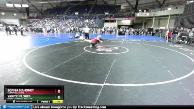 121 lbs Champ. Round 1 - Sophia Mahoney, COBRA ALL-STARS vs Yaritzi Flores, Othello Wrestling Club