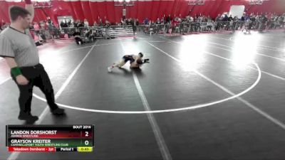 70 lbs Champ. Round 1 - Landon Dorshorst, Askren Wrestling vs Grayson Kreiter, Campbellsport Youth Wrestling Club