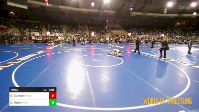 95 lbs Consi Of 8 #1 - Riley Sumner, Purler Wrestling, Inc vs Crosby Yoder, MWC Wrestling Academy