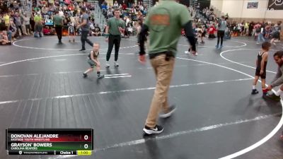 38 lbs Quarterfinal - Grayson` Bowers, Carolina Reapers vs Donovan Alejandre, Eastside Youth Wrestling