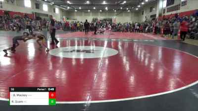 56 lbs Cons. Round 2 - Bennett Mackey, Wayzata vs Ryan Quam, NLS (New London/Spicer)