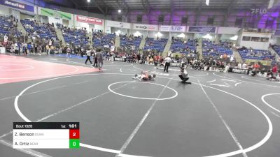 80 lbs Semifinal - Zayne Benson, Gunnison Middle School vs Ayden Ortiz, Bear Cave