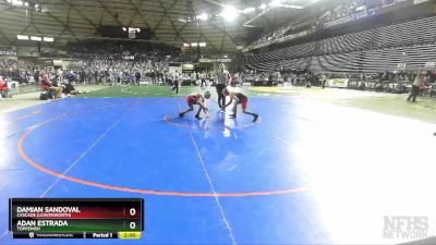 1A 126 lbs Semifinal - Adan Estrada, Toppenish vs Damian Sandoval, Cascade (Leavenworth)