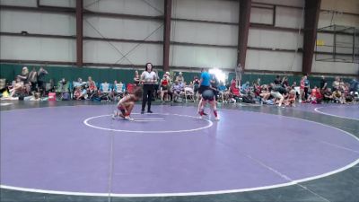 90-100 lbs Cons. Round 1 - Norah Hay, Brown Deer Jr Falcons vs Jaylee Keller, Blue Pride