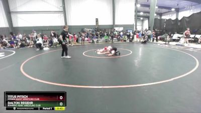 86 lbs Quarterfinal - Dalton Regehr, Bonners Ferry Wrestling Club vs Titus Pitsch, Fitness Quest Wrestling Club