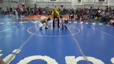 55 lbs Round 6 - Clayton Knighton, Ragin Raisins vs Brock Taylor, Ares Wrestling Club