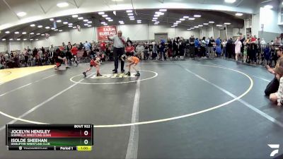 39-40 lbs Round 1 - Jocelyn Hensley, Guerrilla Wrestling (GWA) vs Isolde Sheehan, Disrupter Wrestling Club