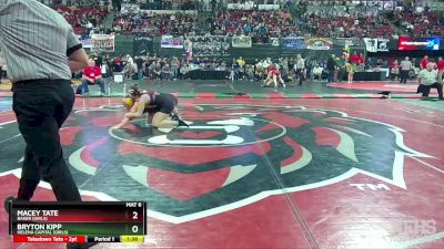 G - 152 lbs Quarterfinal - Bryton Kipp, Helena Capital (Girls) vs Macey Tate, Baker (Girls)