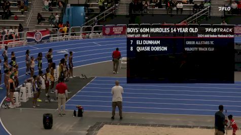 Youth Boys' 60m Hurdles, Finals 1 - Age 14