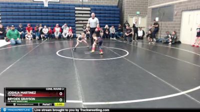 46/50 Cons. Round 2 - Bryden Grayson, Lil Mavs Wrestling vs Joshua Martinez, TW Wrestling