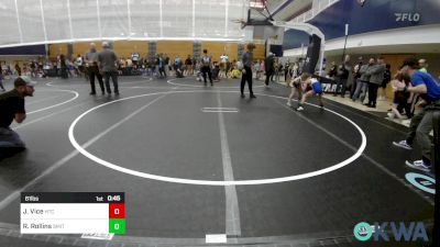 61 lbs Consi Of 4 - Jewel Vice, Hinton Takedown Club vs Rush Rollins, Smith Wrestling Academy