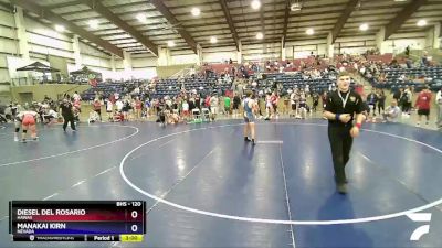 120 lbs Semifinal - Diesel Del Rosario, Hawaii vs Manakai Kirn, Nevada