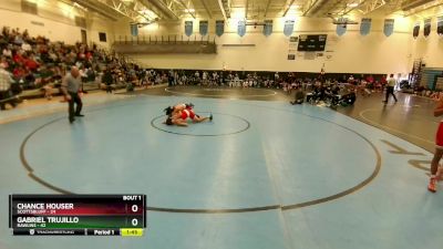 126 lbs Round 1 (3 Team) - Gabriel Trujillo, Rawlins vs Chance Houser, Scottsbluff